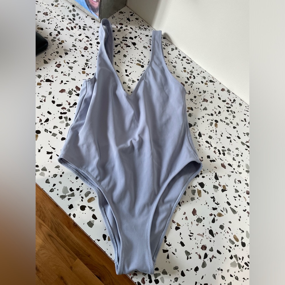 Light Blue One Piece Swimsuit